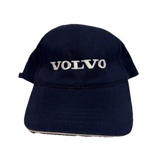Vintage 90’s Volvo Navy Blue & White Adjustable Hat Embroidered